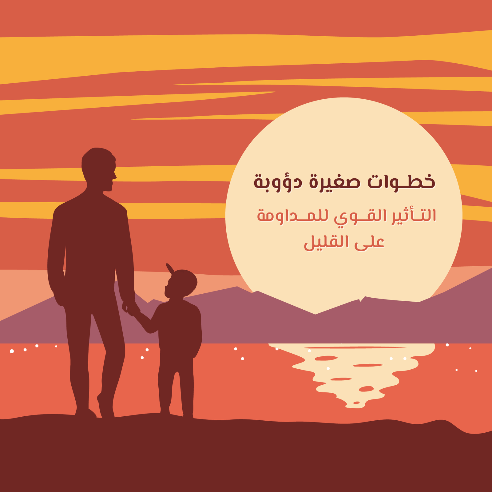 خطوات صغيرة دؤوبة – التأثير القوي للمداومة على القليل